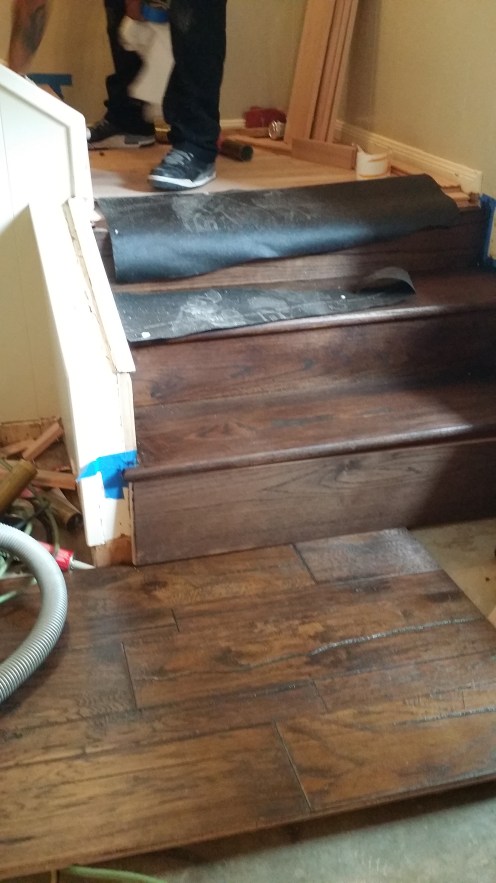 Steps & risers installed in Houston Texas